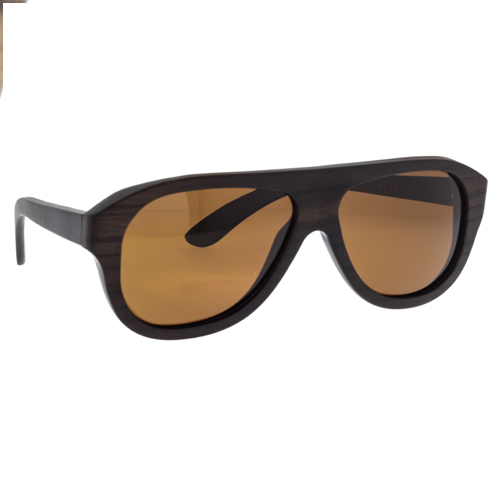 Деревянные очки TM0085-B-25-Z  WOOD  Затемненное зебрано
